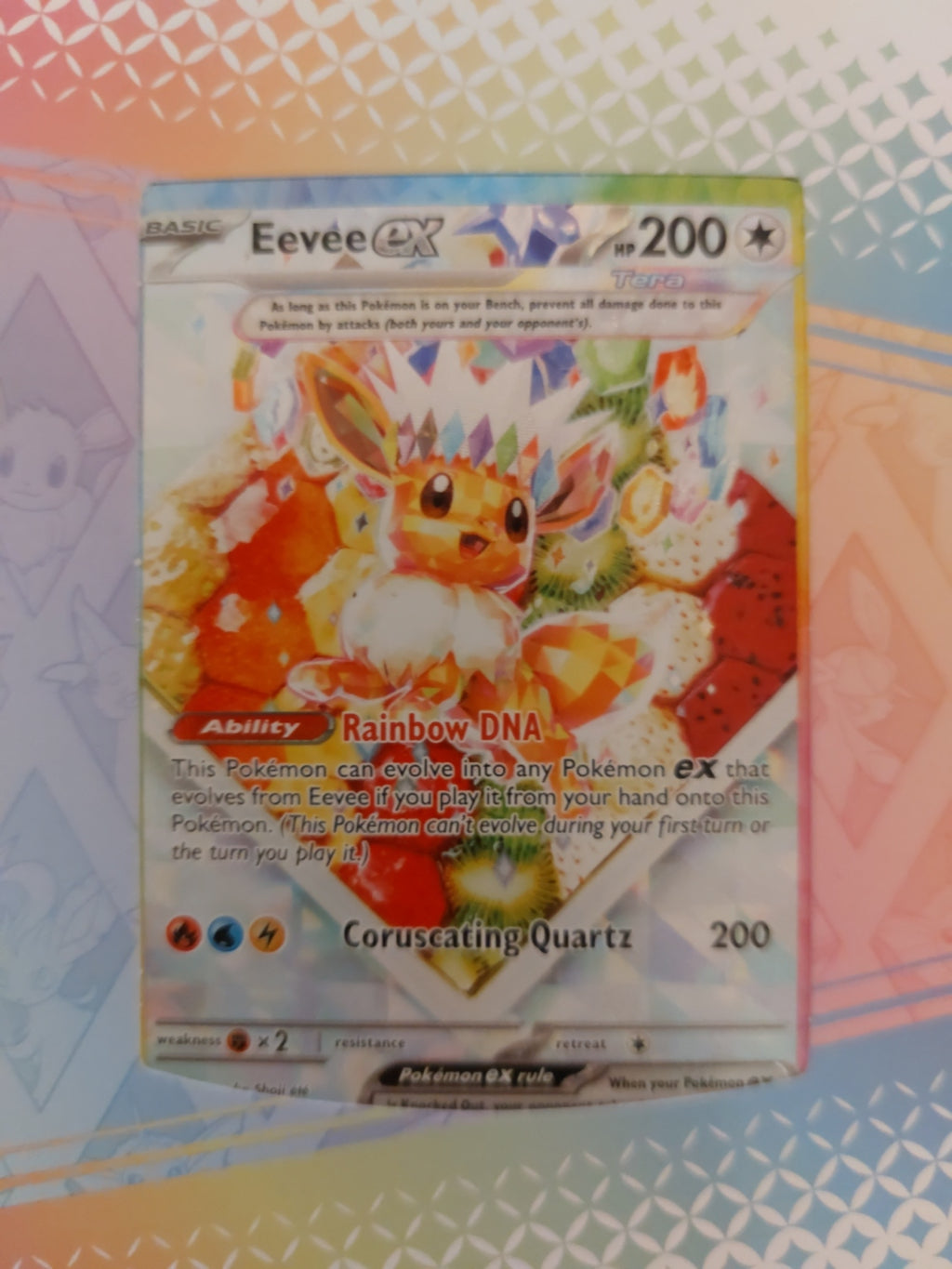 Pokémon TCG Eevee EX 174 Holo Promo Card Prismatic Evolutions